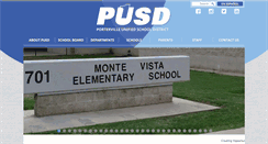Desktop Screenshot of portervilleschools.org